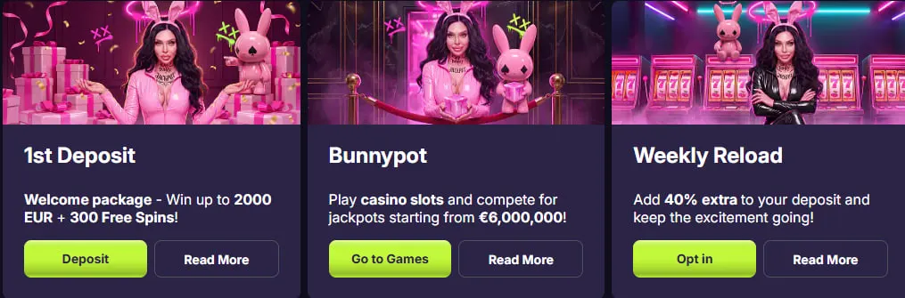 playbunny casino promotions